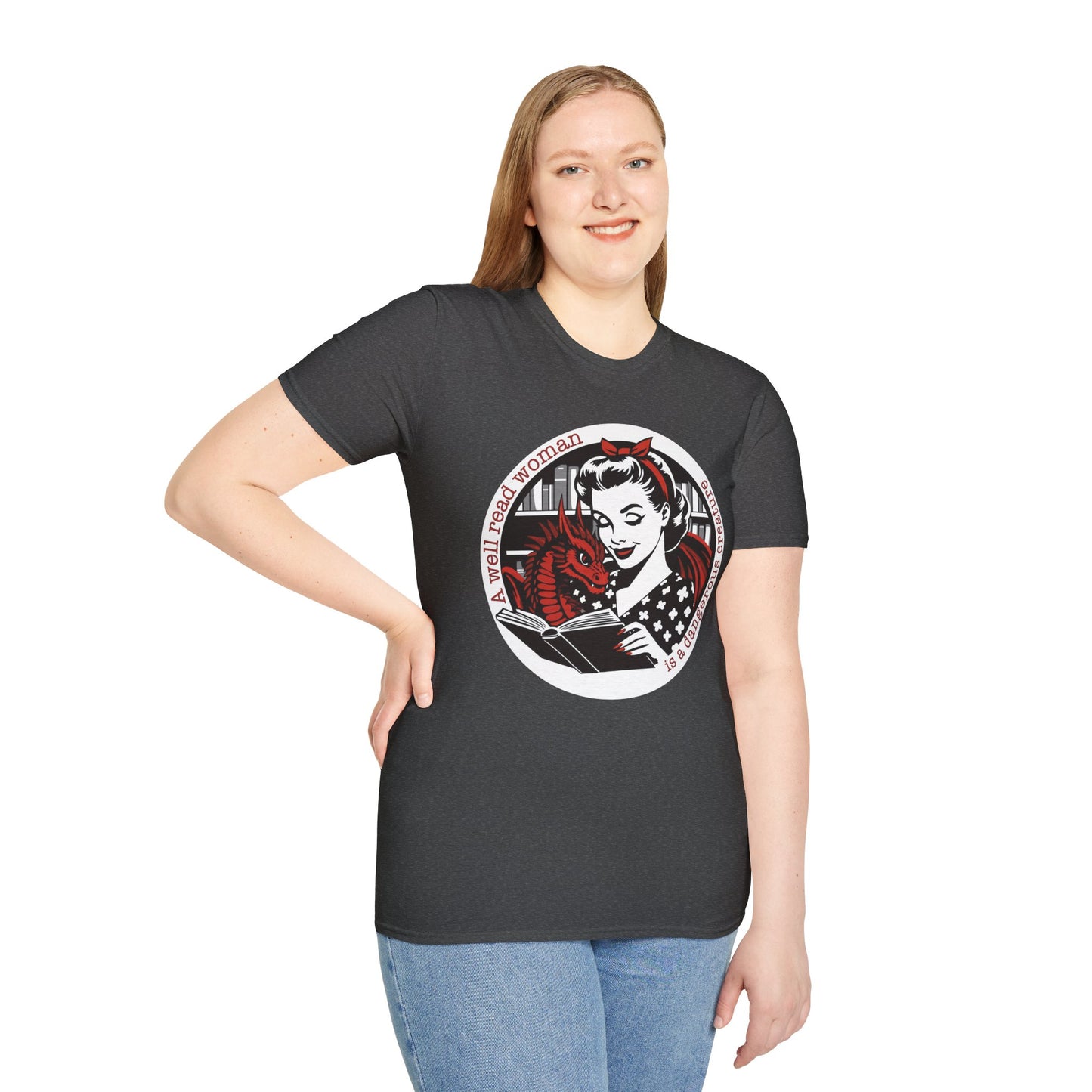 Feminist Reader T-Shirt, Feminist Gift, Book Lover Apparel, Vintage Bookworm Tee, Literary Quote Shirt
