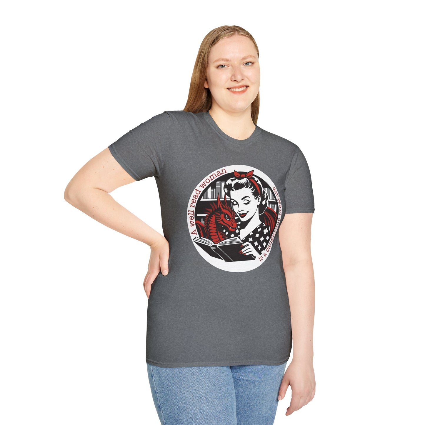 Feminist Reader T-Shirt, Feminist Gift, Book Lover Apparel, Vintage Bookworm Tee, Literary Quote Shirt