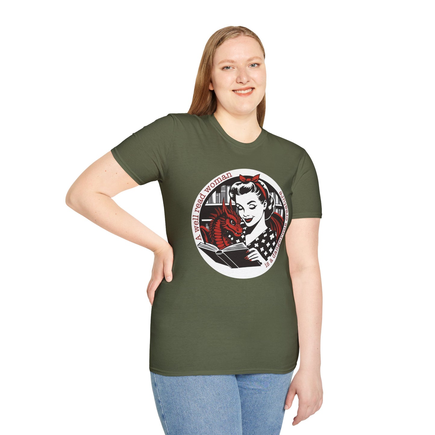 Feminist Reader T-Shirt, Feminist Gift, Book Lover Apparel, Vintage Bookworm Tee, Literary Quote Shirt