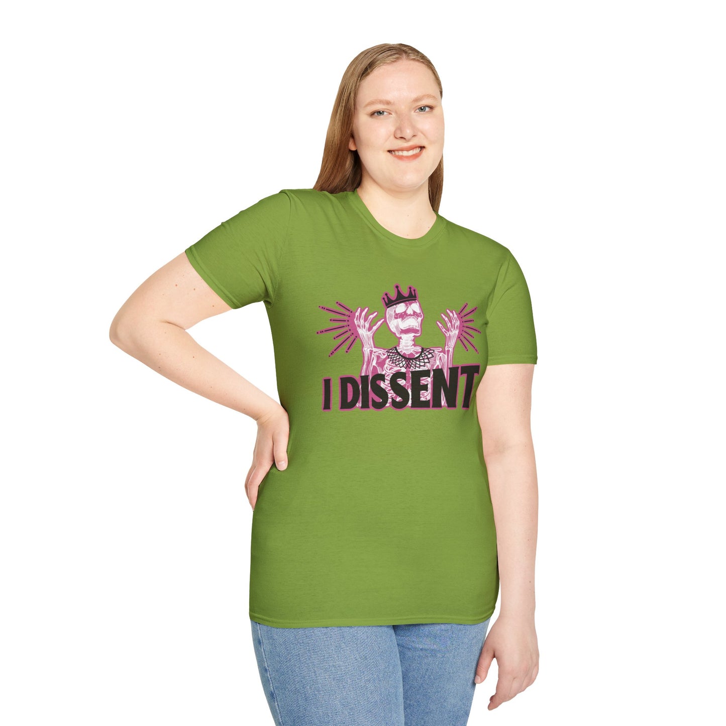 RBG I dissent Unisex Softstyle T-Shirt - I Dissent Graphic Tee, Protest Apparel, Political Statement Shirt, Gift for Activists, Casual Wear