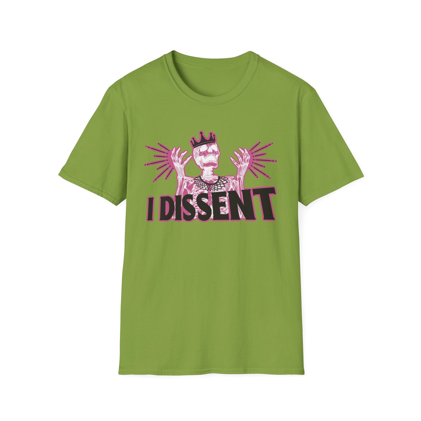 RBG I dissent Unisex Softstyle T-Shirt - I Dissent Graphic Tee, Protest Apparel, Political Statement Shirt, Gift for Activists, Casual Wear