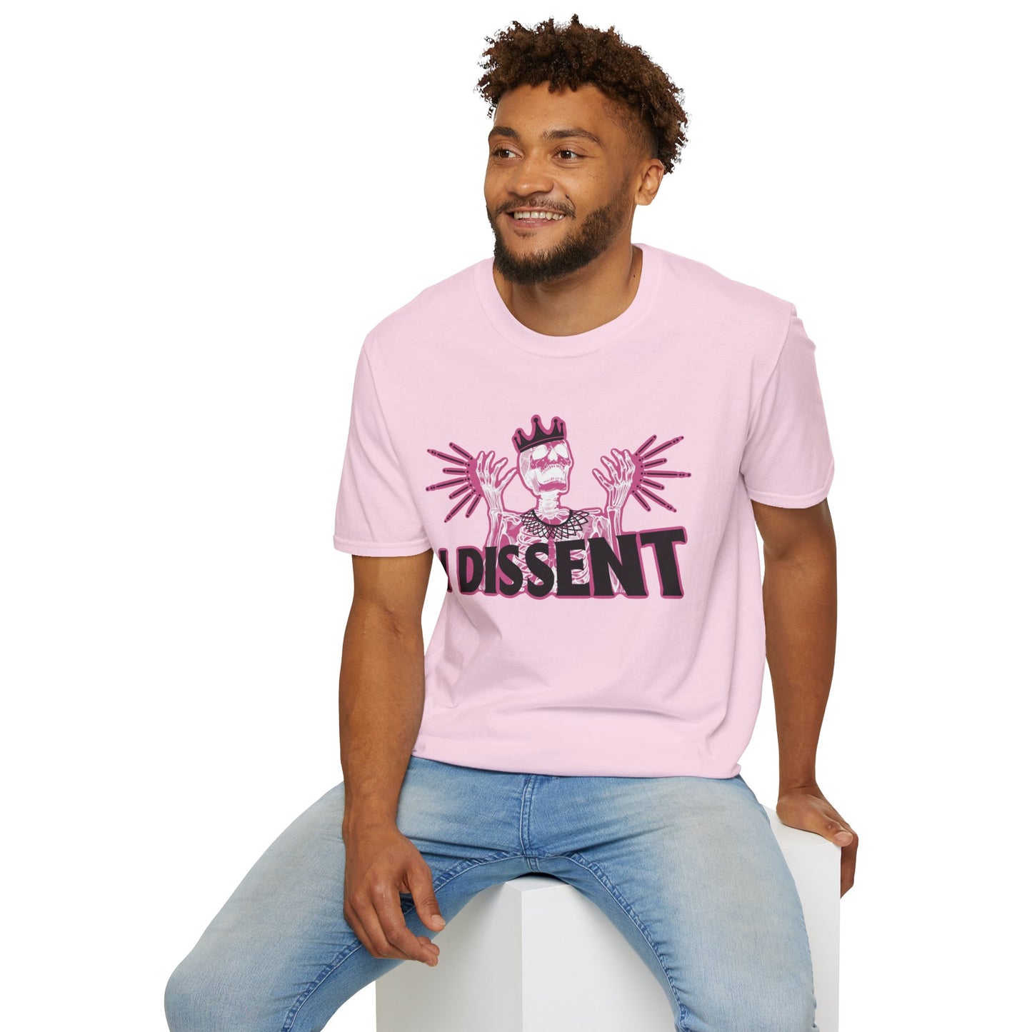 RBG I dissent Unisex Softstyle T-Shirt - I Dissent Graphic Tee, Protest Apparel, Political Statement Shirt, Gift for Activists, Casual Wear