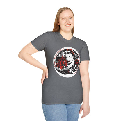 Feminist Reader T-Shirt, Feminist Gift, Book Lover Apparel, Vintage Bookworm Tee, Literary Quote Shirt