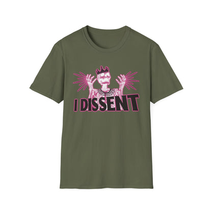 RBG I dissent Unisex Softstyle T-Shirt - I Dissent Graphic Tee, Protest Apparel, Political Statement Shirt, Gift for Activists, Casual Wear